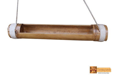 Vatika Bamboo Hanging Flower Pot