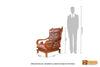Texas  Solid Teak Wood Sofa Set - (3+1+1) 5 Seater